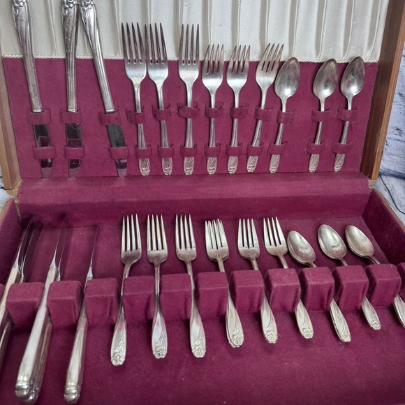 Súper Vintage Set Of Silver Cutlery From 1847
